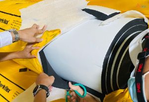 Hình 3: Bọc cách nhiệt dạng tấm ( Nguồn: Anflex.vn)